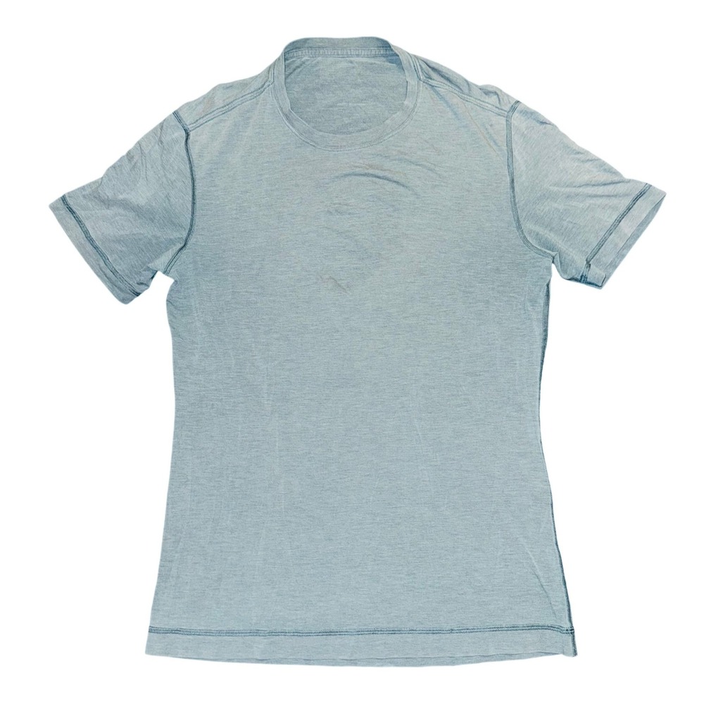 Lululemon Swiftly Tech Shirt Womens L Heathered Blue Short Sleeve Excellent